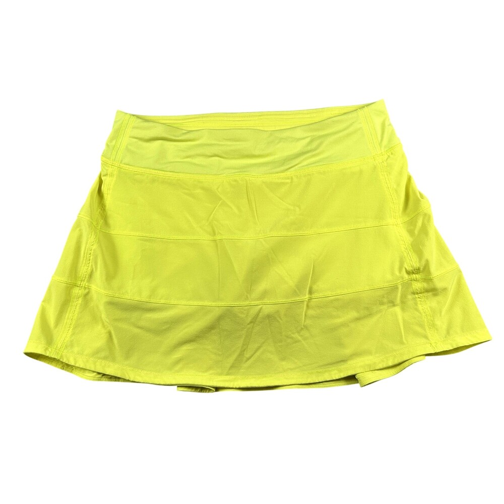 Lululemon Skort Womens 6 Pace Revival Mid Rise Lined Zip Pocket Running Tennis